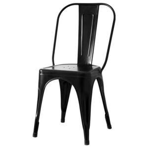 Sconto Jídelní židle IRON černá/železo