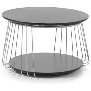 Sconto Přístavný stolek VENUTO černá, 70 cm