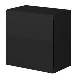 Závěsná skříňka VIVO VI 5 černá vysoký lesk