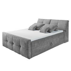 Sconto Čalouněná postel REAGAN šedá, 180x200 cm