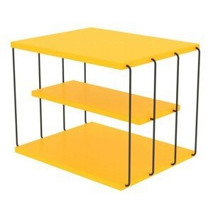 Přístavný stolek TLOS žlutá/černá