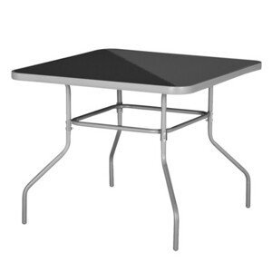 Sconto Zahradní stůl DELFI 7 stříbrná/černá