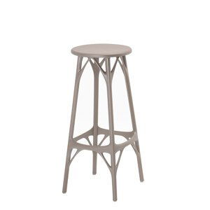 Barová židle A.I. STOOL LIGHT, v. 75 cm, více barev - Kartell Barva: šedá