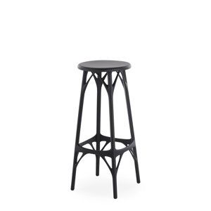 Barová židle A.I. STOOL LIGHT, v. 75 cm, více barev - Kartell Barva: černá