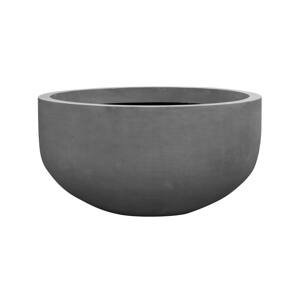 Květináč City bowl, barva šedá, více velikostí - PotteryPots Velikost: S - v. 50 cm, ⌀ 92 cm