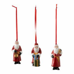 Vánoční závěsná dekorace s motivem Santa Clause, 3 ks, kolekce Nostalgic Ornaments - Villeroy & Boch