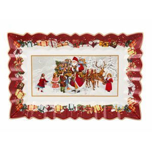 Obdélníková desingová mísa s motivem Santa Clause, 35x23x3.5 cm, kolekce Toy's Fantasy - Villeroy & Boch