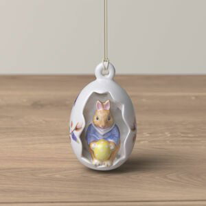 Velikonoční ozdoba Max, modré květy, kolekce Bunny Tales - Villeroy & Boch