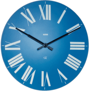 Nástěnné hodiny Firenze, modré, prům. 36 cm - Alessi