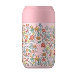Termohrnek Chilly's Bottles - Summer Sprigs Blush Pink 340ml, edice Liberty/Series 2