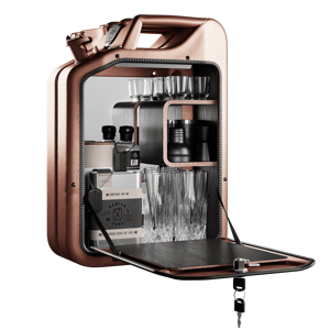 Minibar / kanistr - Bar Cabinet, Copper, 6 variant - Danish Fuel Varianta: Smoked Oak