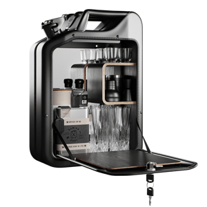 Minibar / kanistr - Bar Cabinet, Nano Black, 6 variant - Danish Fuel Varianta: Smoked Oak