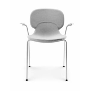 Židle Combo s opěradly, polstrovaná, bílý rám - Eva Solo