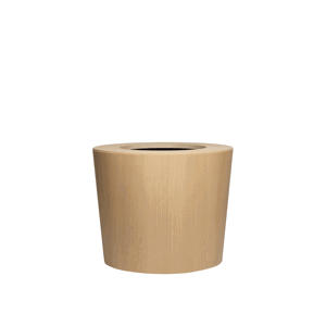 Dřevěný samozavlažovací květináč ARC, nízký, více variant - Hobby Flower Barva: světlý dub, Rozměry: Ø61 x 51