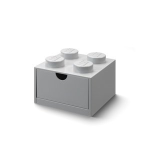 Stolní box 4 se zásuvkou, více variant - LEGO Barva: šedá