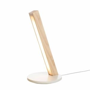 Stolní lampa LED40, 400 mm, více variant - TUNTO Model: dub, bíle mořený, QI bezdrátová technologie