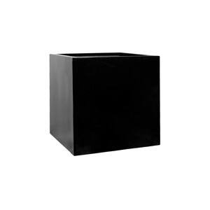 Květináč Block, barva leská černá, více velikostí - PotteryPots Velikost: L - v. 50 cm