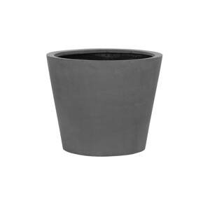 Květináč Bucket, barva šedá, více velikostí - PotteryPots Velikost: XS - v. 35 cm, ⌀ 40 cm