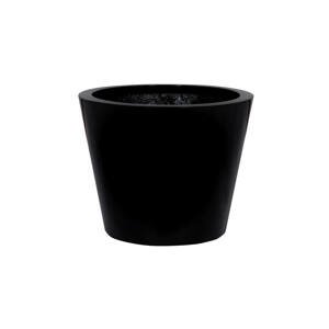 Květináč Bucket, barva leská černá, více velikostí - PotteryPots Velikost: L - v. 60 cm, ⌀ 68 cm