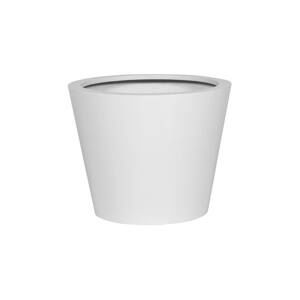 Květináč Bucket, barva lesklá bílá, více velikostí - PotteryPots Velikost: L - v. 60 cm, ⌀ 68 cm