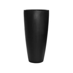 Květináč Dax, barva leská černá, více velikostí - PotteryPots Velikost: L - v. 80 cm, ⌀ 37 cm
