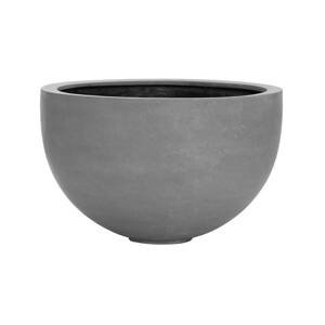 Květináč Bowl, barva šedá, více velikostí - PotteryPots Velikost: M - v. 28 cm, ⌀ 45 cm