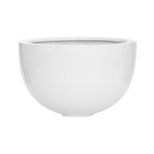 Květináč Bowl, barva lesklá bílá, více velikostí - PotteryPots Velikost: M - v. 28 cm, ⌀ 45 cm