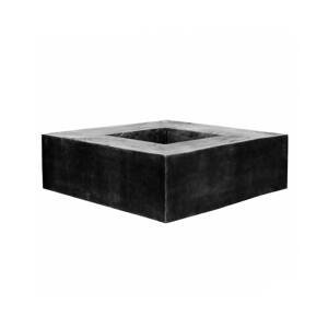 Květináč Jumbo Seating Square, barva černá, více velikostí - PotteryPots Velikost: v. 47.5 cm