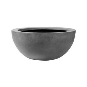 Květináč Vic Bowl, barva šedá, více velikostí - PotteryPots Velikost: L - v. 28 cm, ⌀ 60 cm