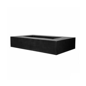 Květináč Jumbo Seating Low, barva černá, více velikostí - PotteryPots Velikost: v. 50 cm