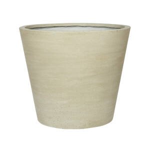 Květináč Bucket, barva béžová, více velikostí - PotteryPots Velikost: M - v. 40 cm, ⌀ 49.5 cm
