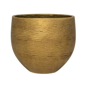 Květináč Mini Orb, barva metalická zlatá, více velikostí - PotteryPots Velikost: L - v. 28 cm, ⌀ 32 cm