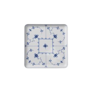 Čtvercový talíř Blue Fluted Plain, 20 cm - Royal Copenhagen