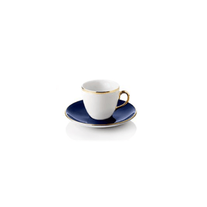 Turecký kávový set 4 šálků s podšálky, modrá - Selamlique