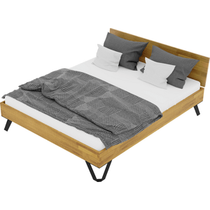 Dubová postel Tero Classic 140x200 cm, dub, masiv
