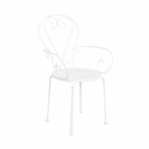 CENTURY Židle s područkami - bílá