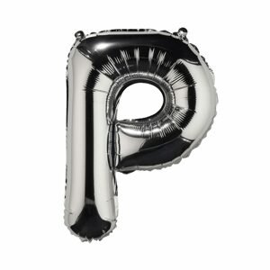 UPPER CLASS Fóliový balónek "P" - stříbrná