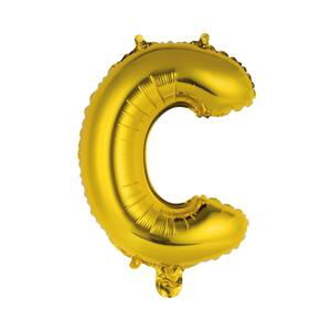 UPPER CLASS Fóliový balónek "C" - zlatá