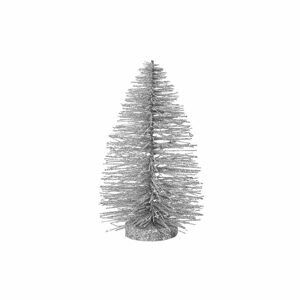 X-MAS Stromeček třpytivý 22 cm - stříbrná