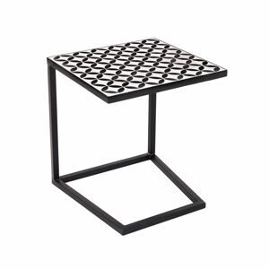 PALAZZO Příruční stolek - černá/bílá