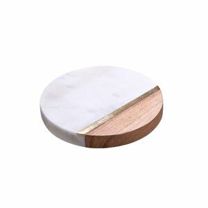 MARBLE KITCHEN Sada mramorových podtácků 10 cm set 4 ks