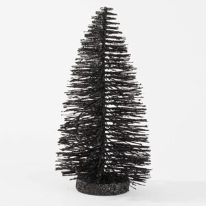 X-MAS Stromeček třpytivý 22 cm - černá