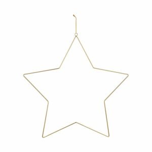 STAR Kovová dekorace 52 cm - zlatá