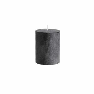 RUSTIC Svíčky set 6 ks 9 cm - černá