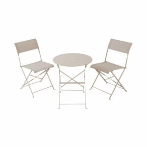 URBANIZED Balkonový set stůl a 2 židle - bílá