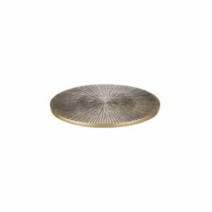 DISC Dekorační talíř rýhovaný 13 cm - zlatá