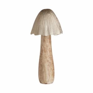 HARVEST Dřevěná houba 32 cm - zlatá