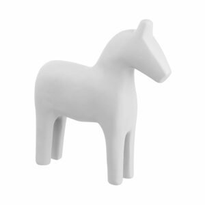 LASSE Dekorační kůň 23 cm - sv.šedá