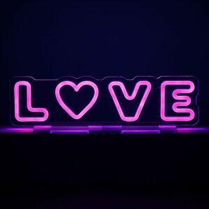 NEON VIBES LED Neonové světlo s USB "Love"