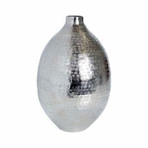 INDIRA Váza poniklovaný hliník 27 cm
